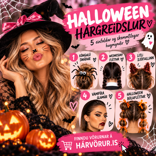 🎃 Halloween-hár sem stelur senunni! 👻🖤