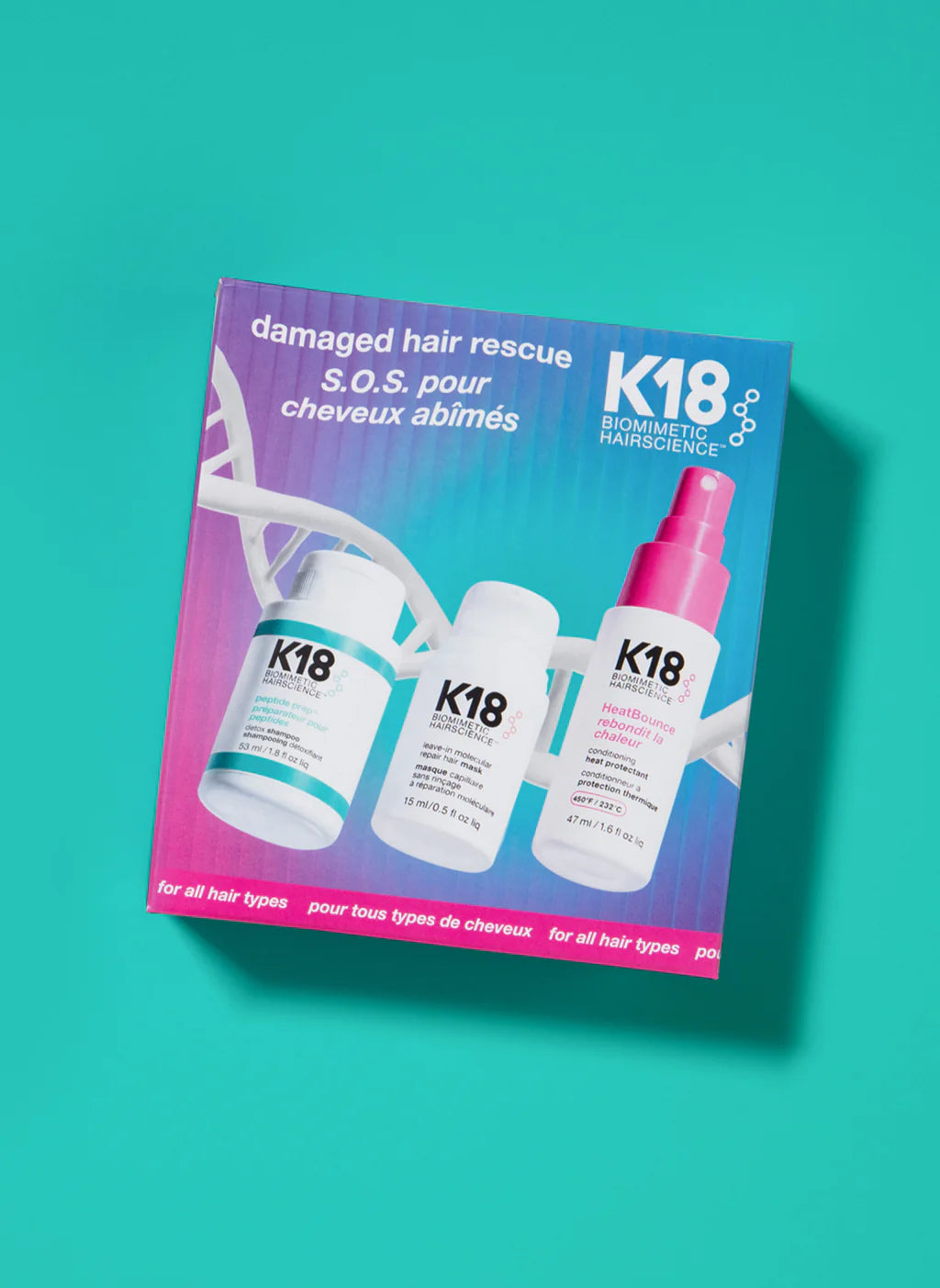 K18 Damaged hair rescue set - mini sett