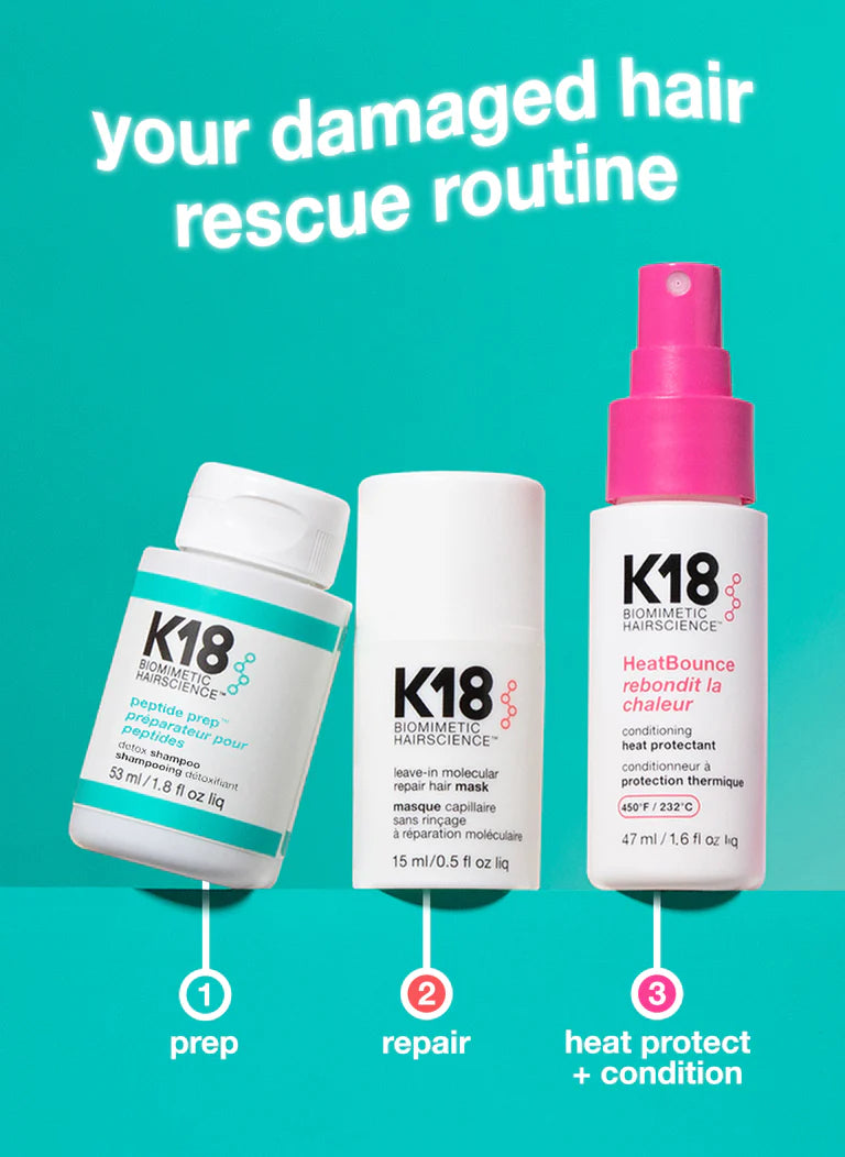 K18 Damaged hair rescue set - mini sett