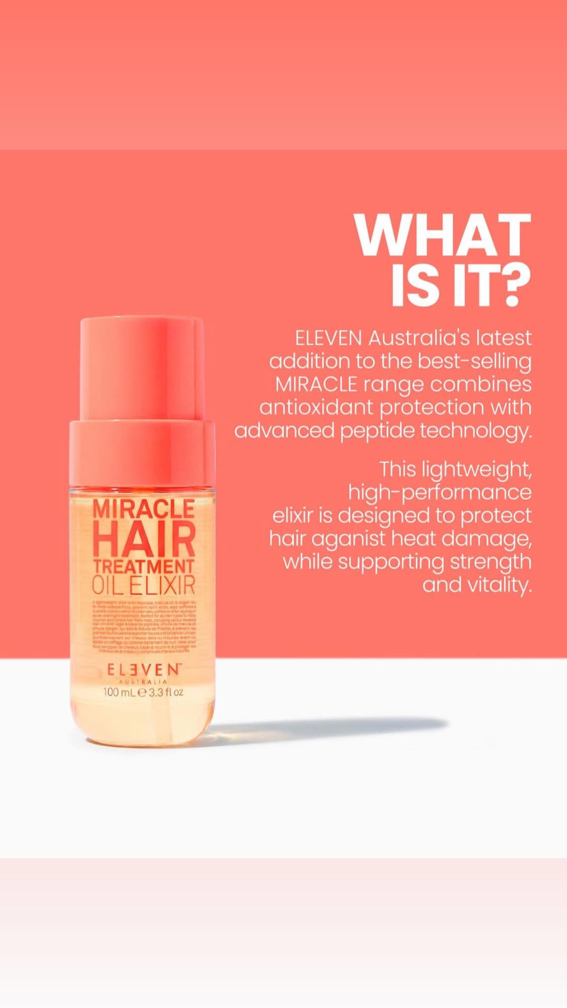 Miracle hair treatment oil elixir - NYTT TILBOÐ