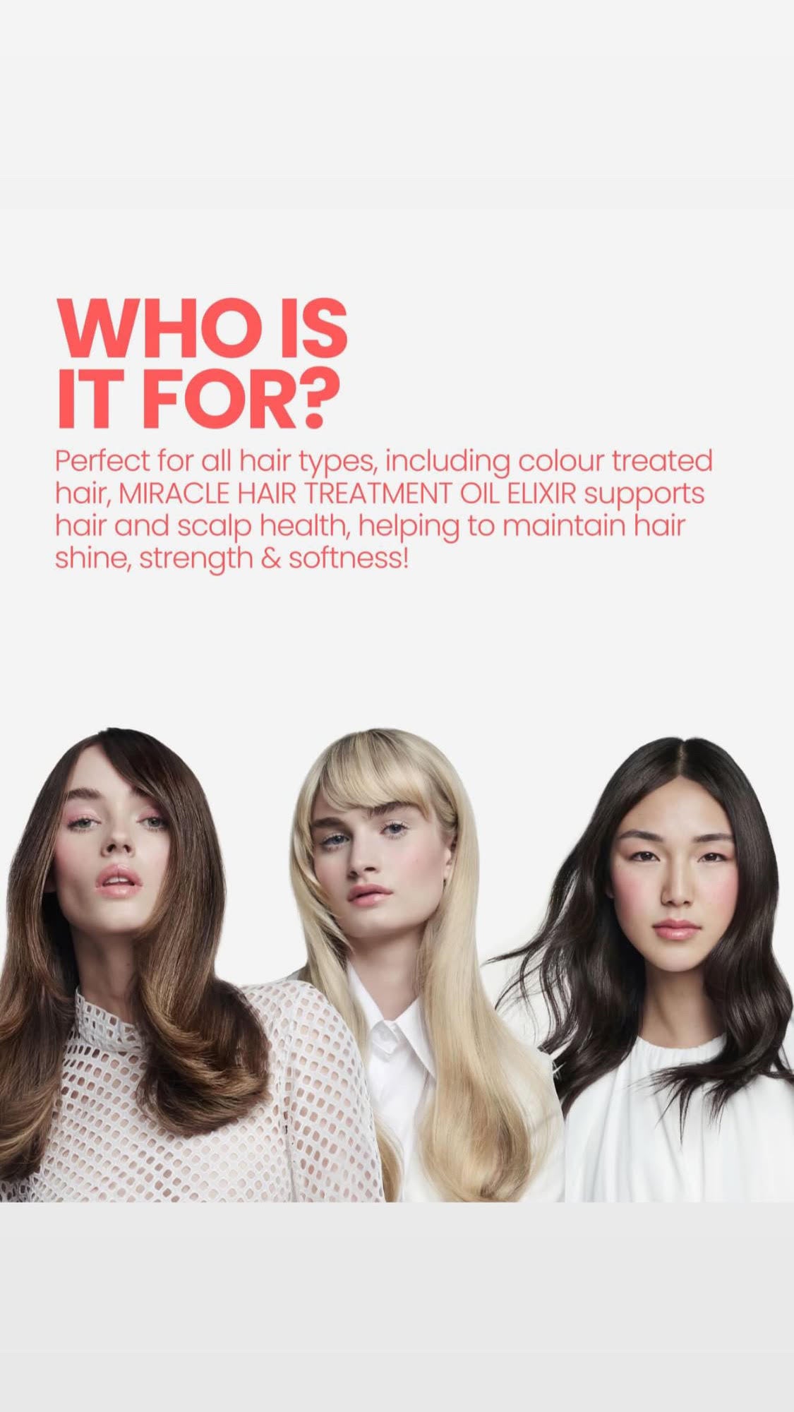 Miracle hair treatment oil elixir - NYTT TILBOÐ